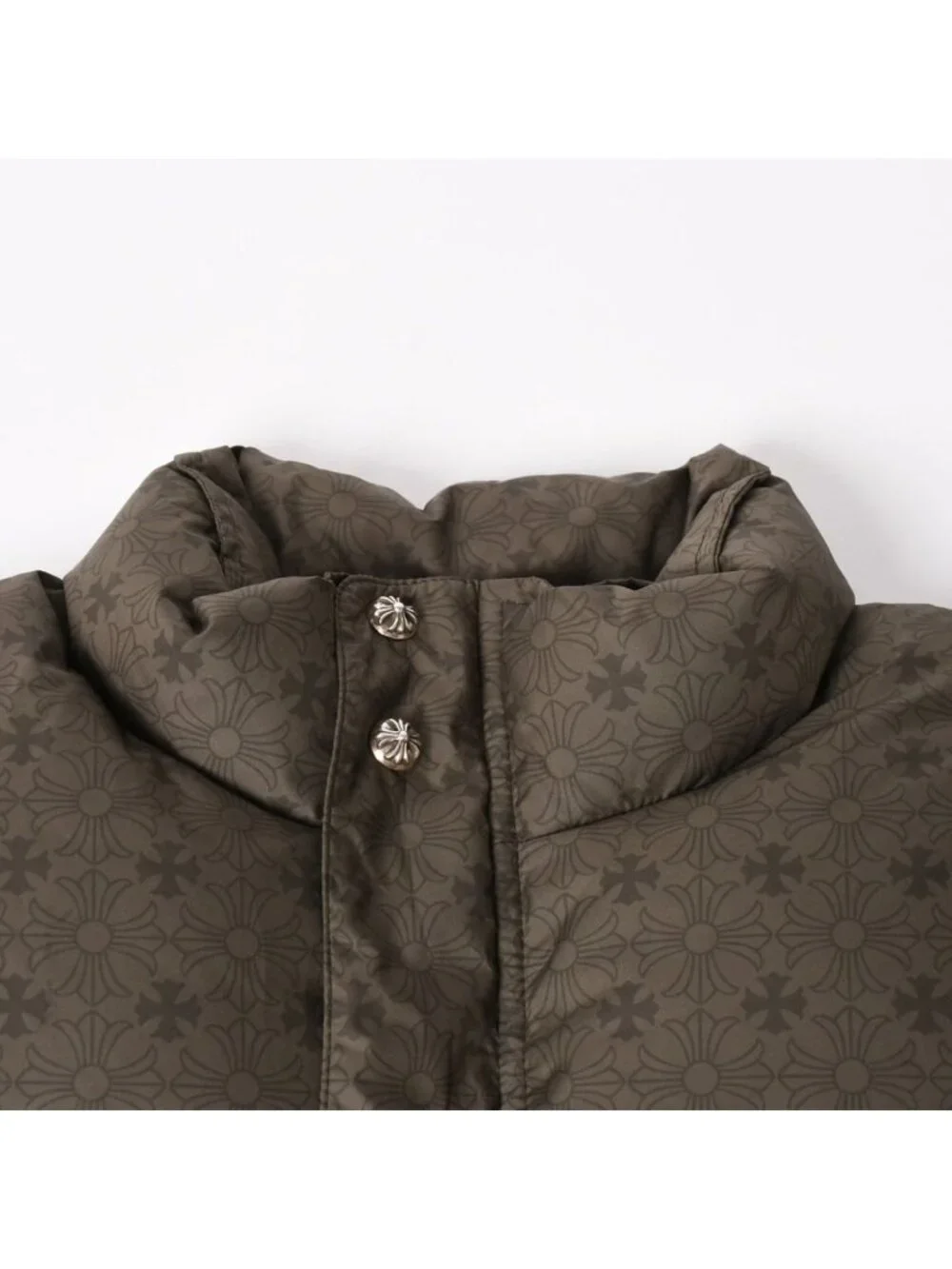 Chrome Hearts CH Plus Stiff Down Vest CH Khaki All Over Print M
